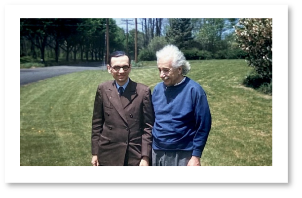 <b>Figura 7.</b> Kurt Gödel con su amigo Albert Einstein Image