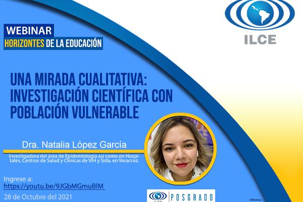 Una mirada cualitativa: Investigación científica con población vulnerable - 28 octubre 2021